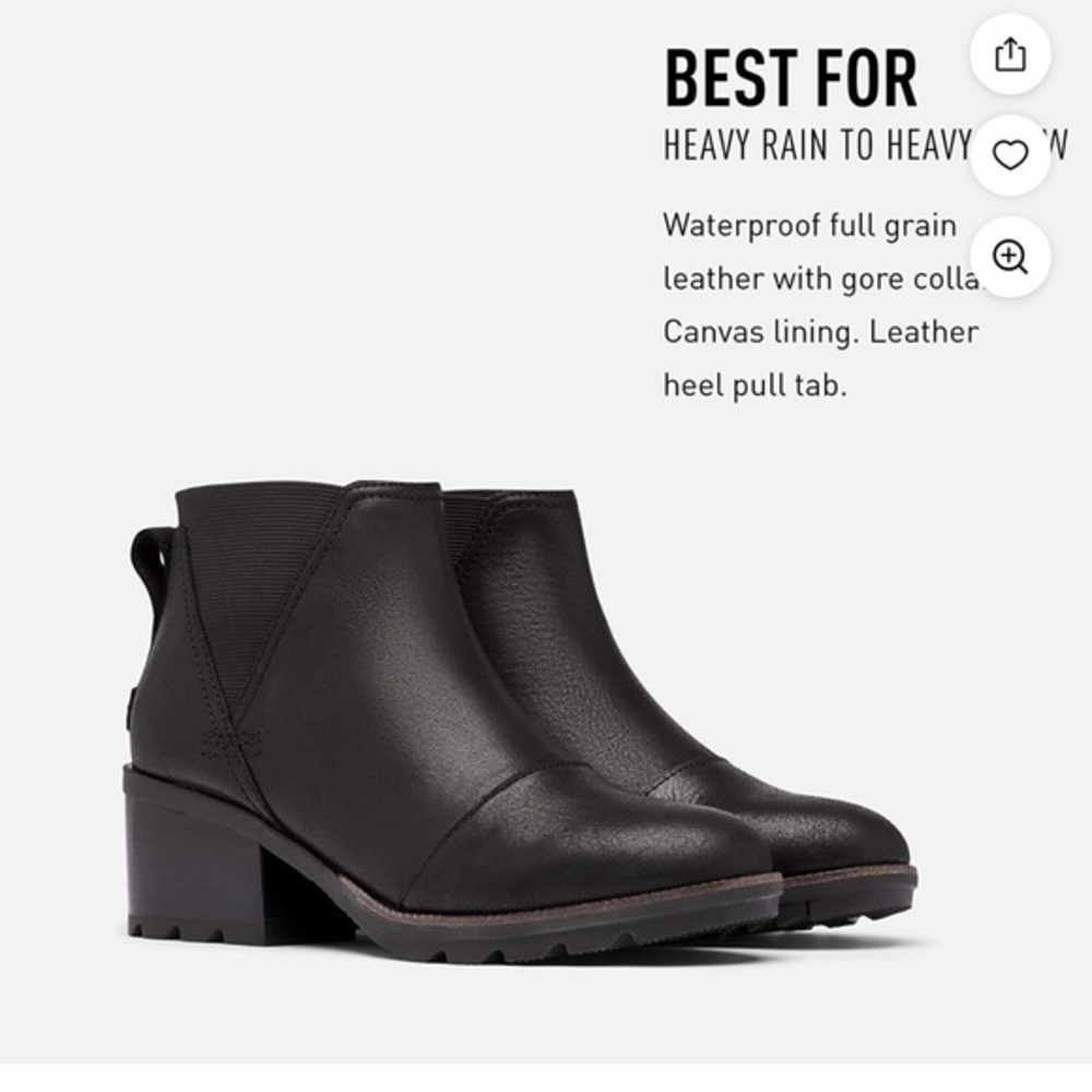 Sorel Women's Cate Chelsea Boot size 9 black